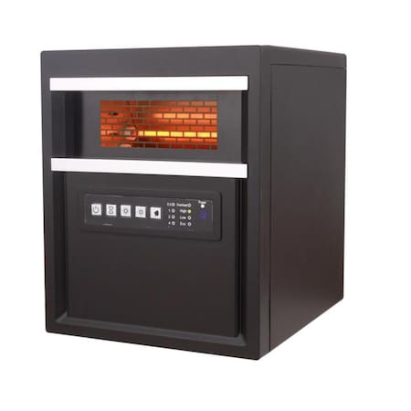 Disciplediscipulo 17 x 14.5 x 12.75 in. Electric Infrared Heater with Remote, Brown DI3313694